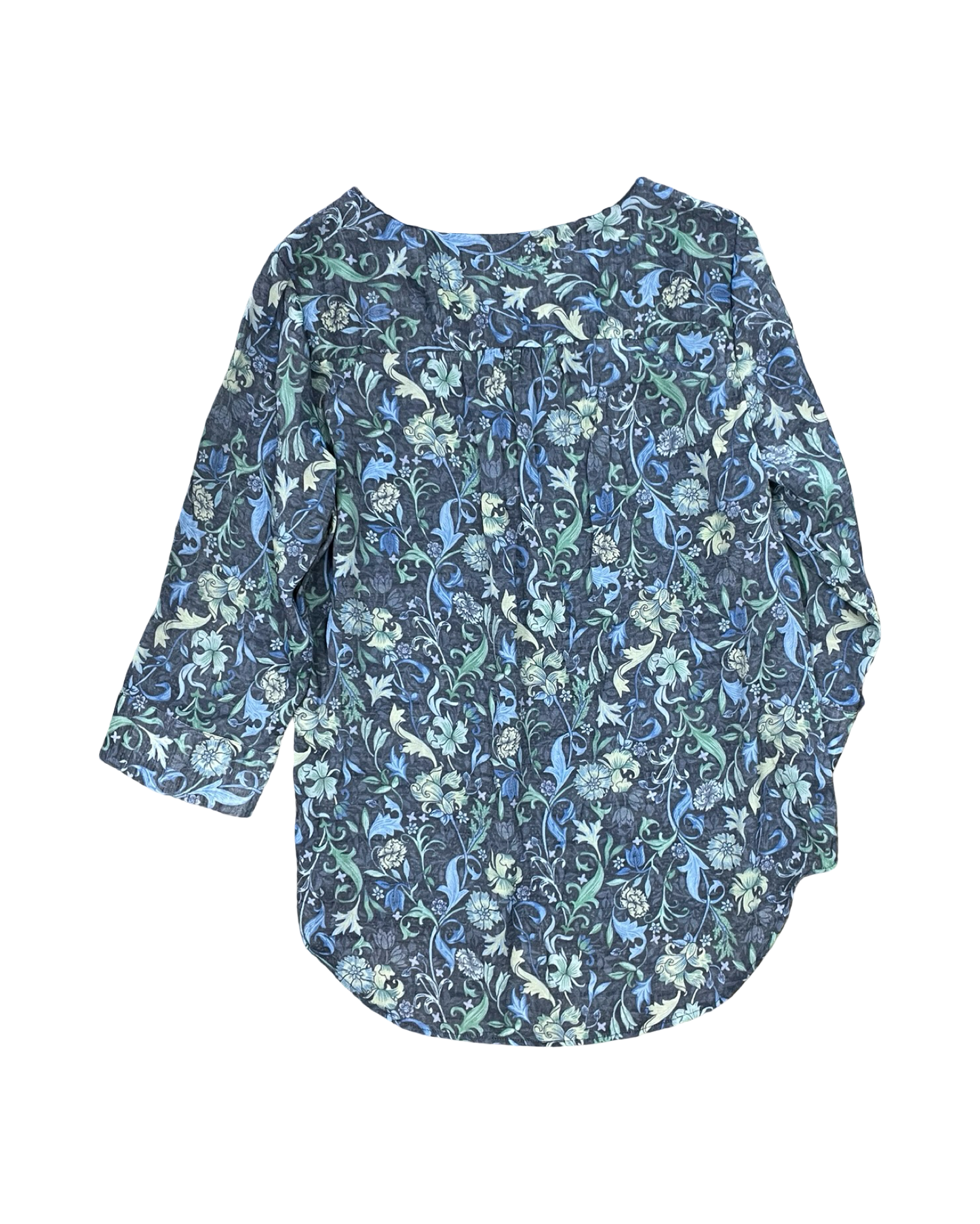 Top Ls By Christopher And Banks In Blue & Green, Size:M