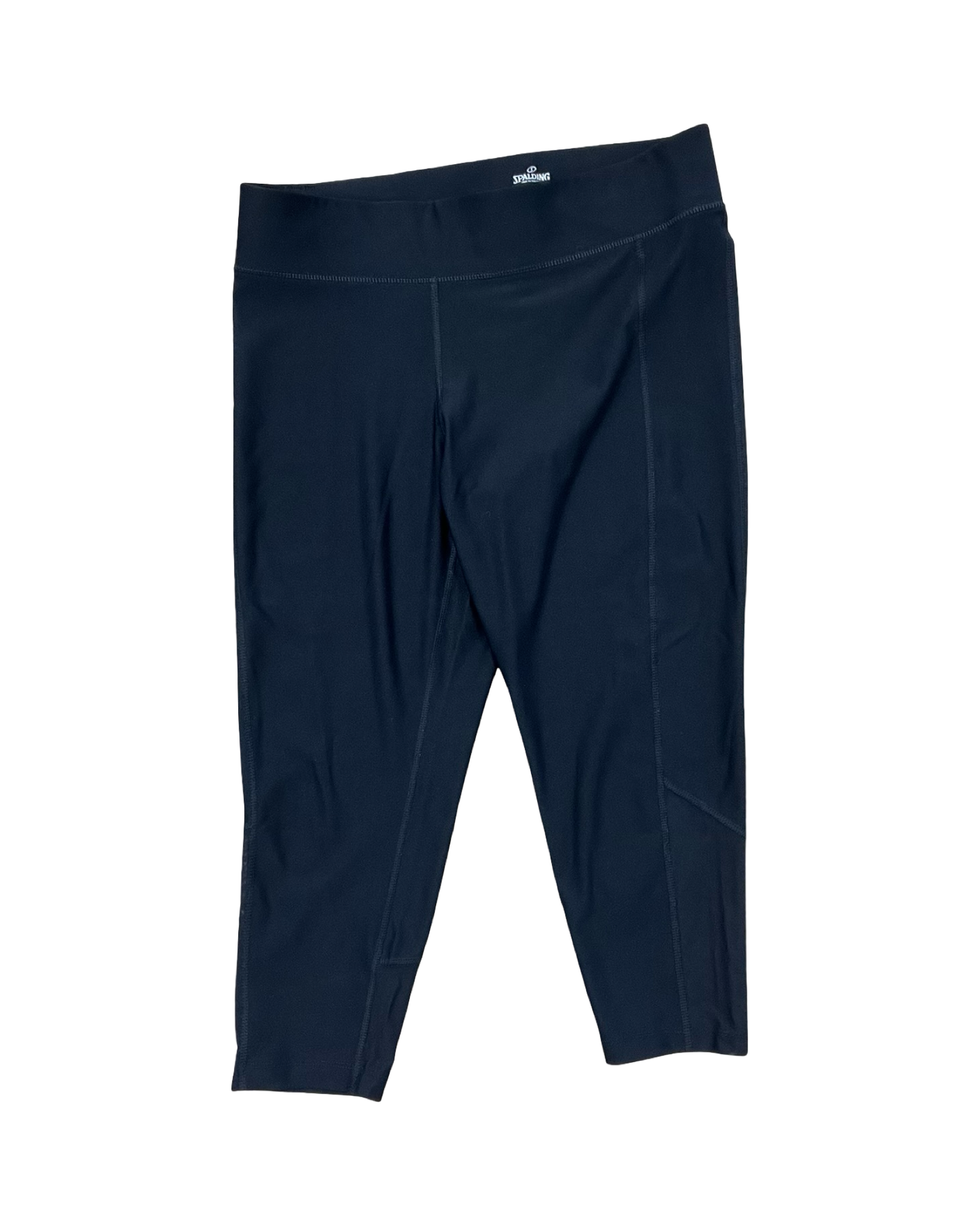 Athletic Capris By Spalding In Black, Size:Xl