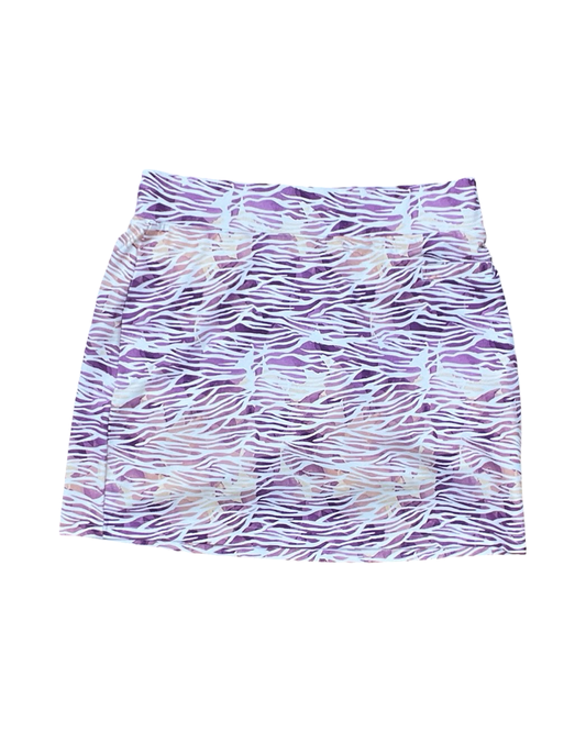 Skort By Pebble Beach In Purple & Yellow, Size:Xs