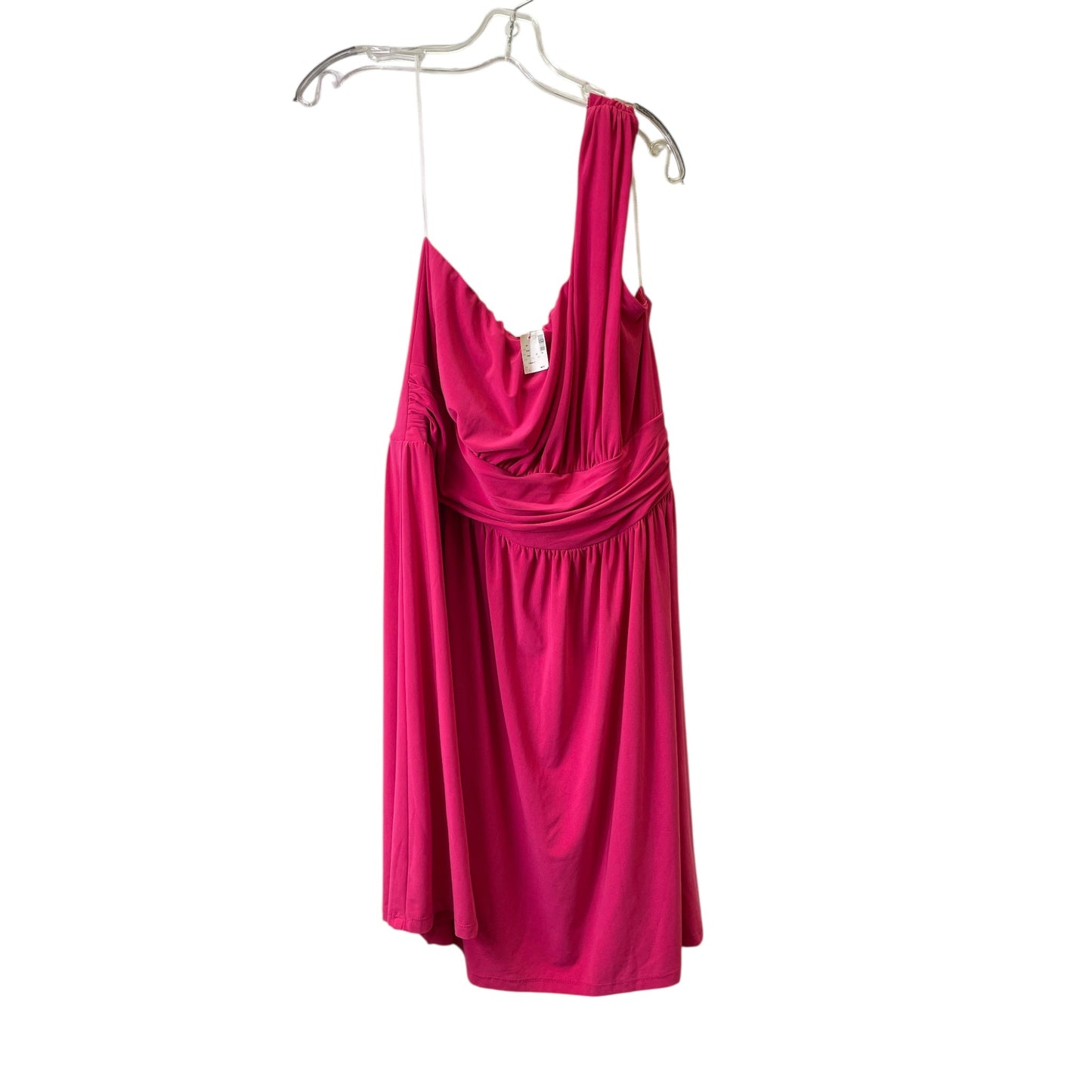Dress Casual Short By Avenue In Pink, Size:1X