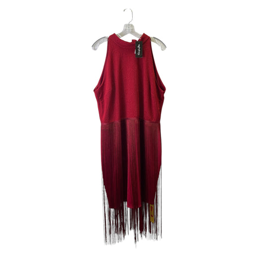 Dress Casual Midi By Simply Be In Red, Size:2X