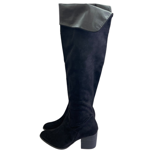 Boots Over-The-Knee Heels By Bp In Black, Size:9.5