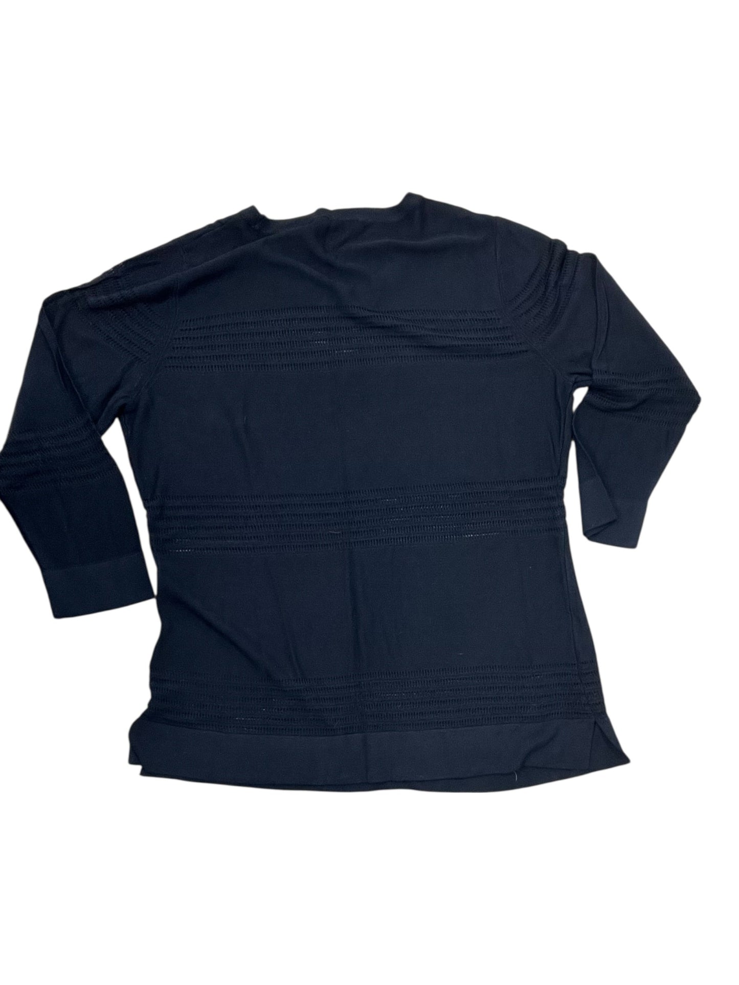 Top 3/4 Sleeve By Roz And Ali In Black, Size:M