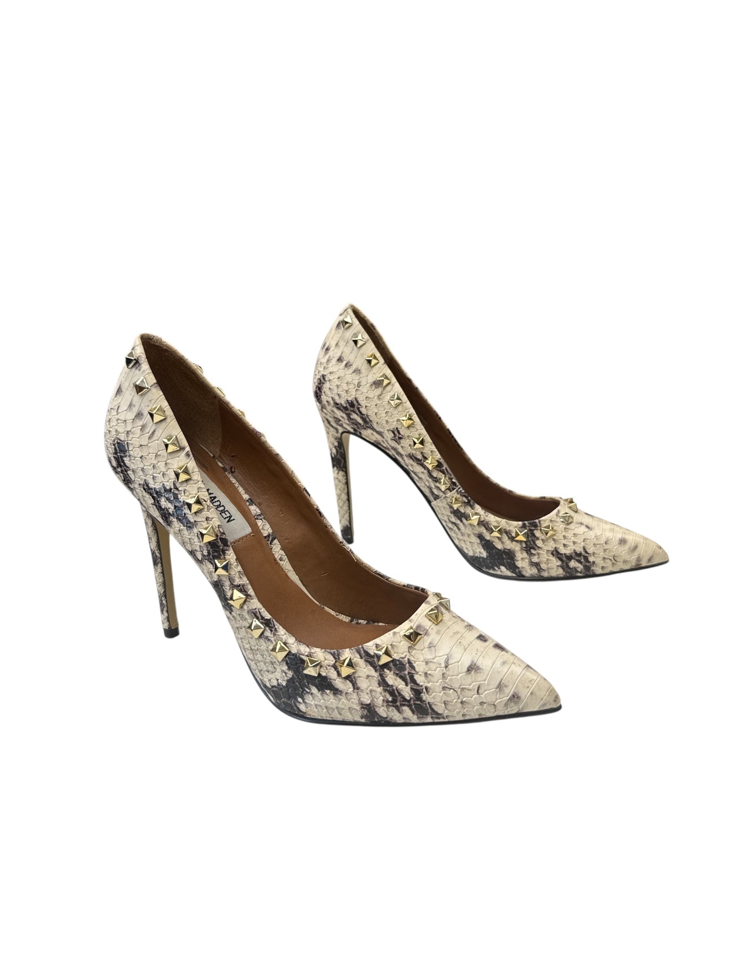 SHOES HEELS STILETTO by STEVE MADDEN In SNAKESKIN PRINT, Size: 8
