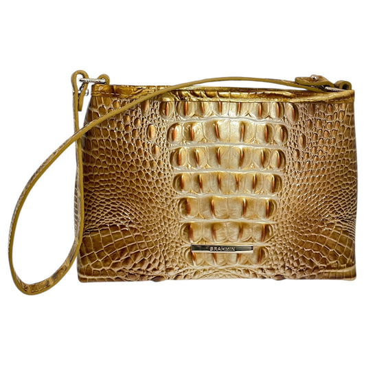 Crossbody Designer By Brahmin In Yellow, Size:Small