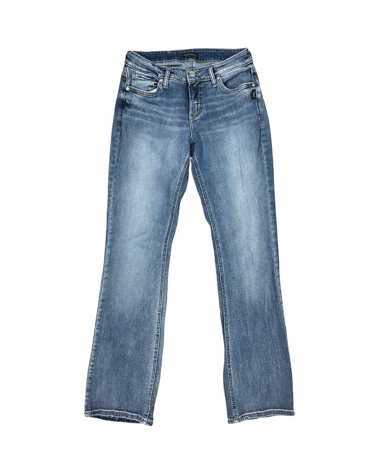 Jeans Skinny By American Eagle In Blue Denim, Size:14P