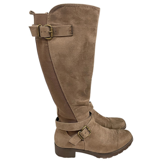Boots Knee Flats By Sonoma In Brown, Size:8