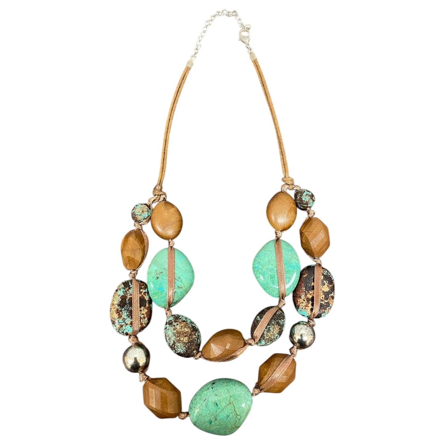 Necklace Layered By Clothes Mentor In Blue & Brown
