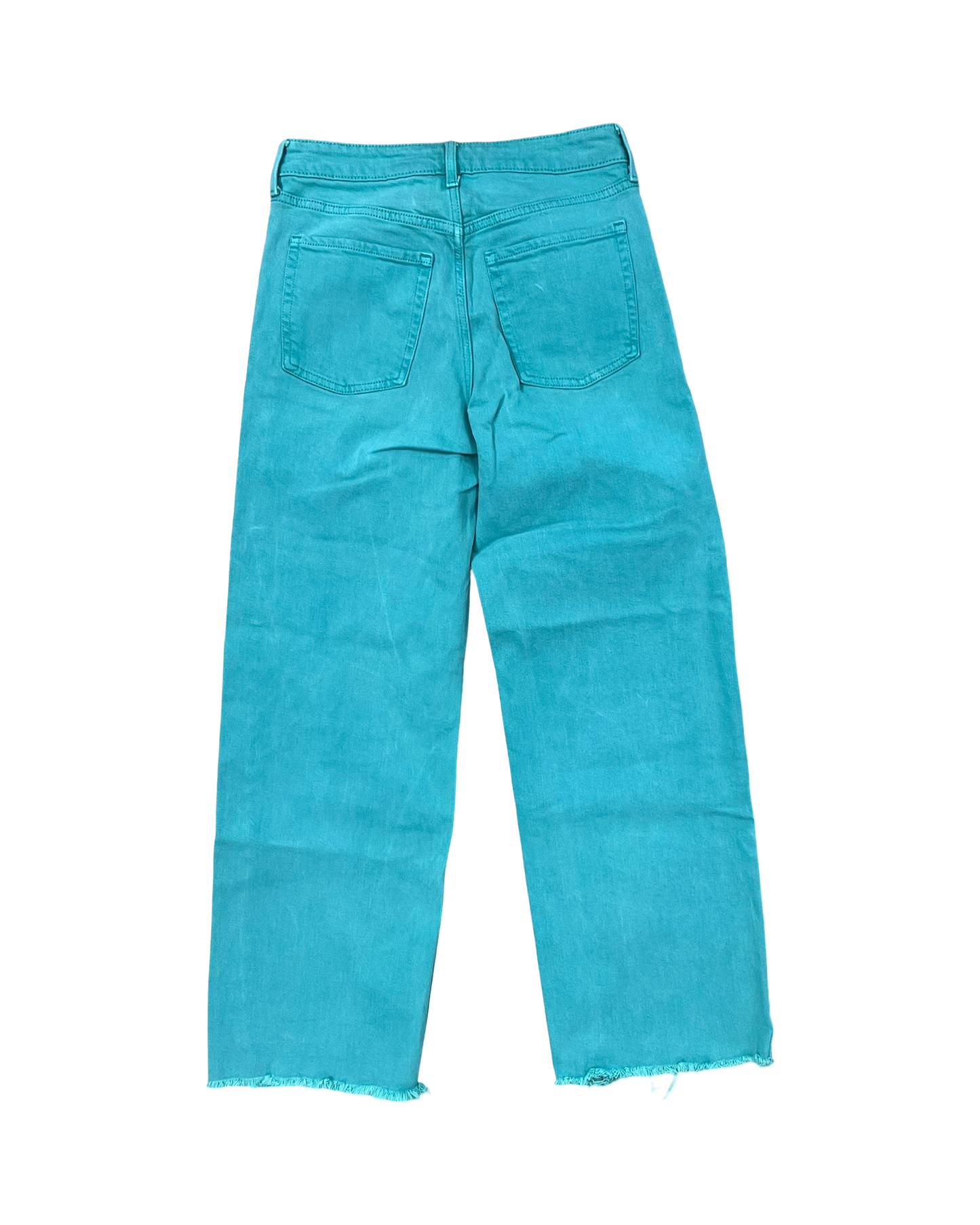 Jeans Wide Leg By Old Navy In Green Denim, Size:2