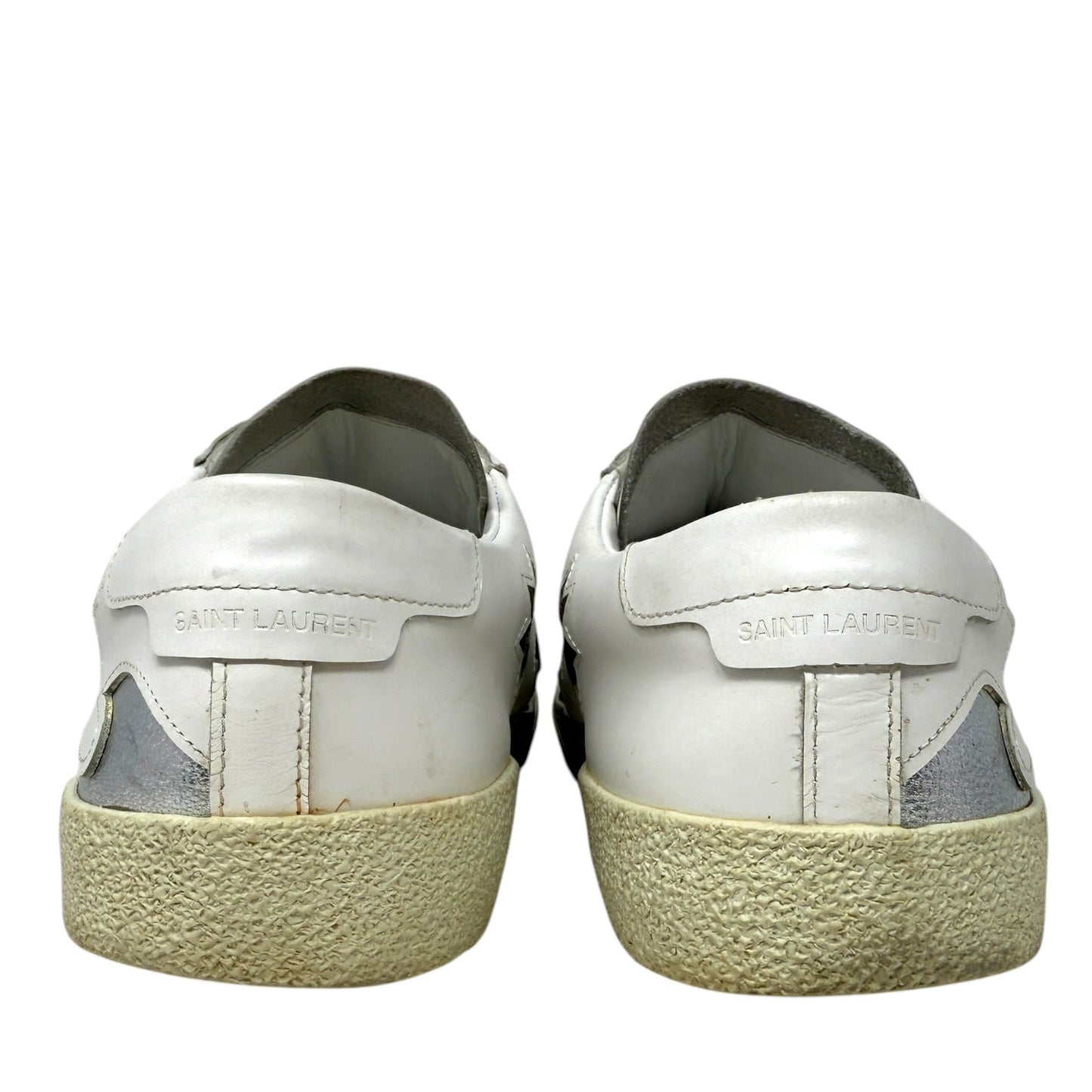 Court Classic Sea, Sex & Sun Sneakers Luxury Designer By Yves Saint Laurent In Tropical Print, Size: 9
