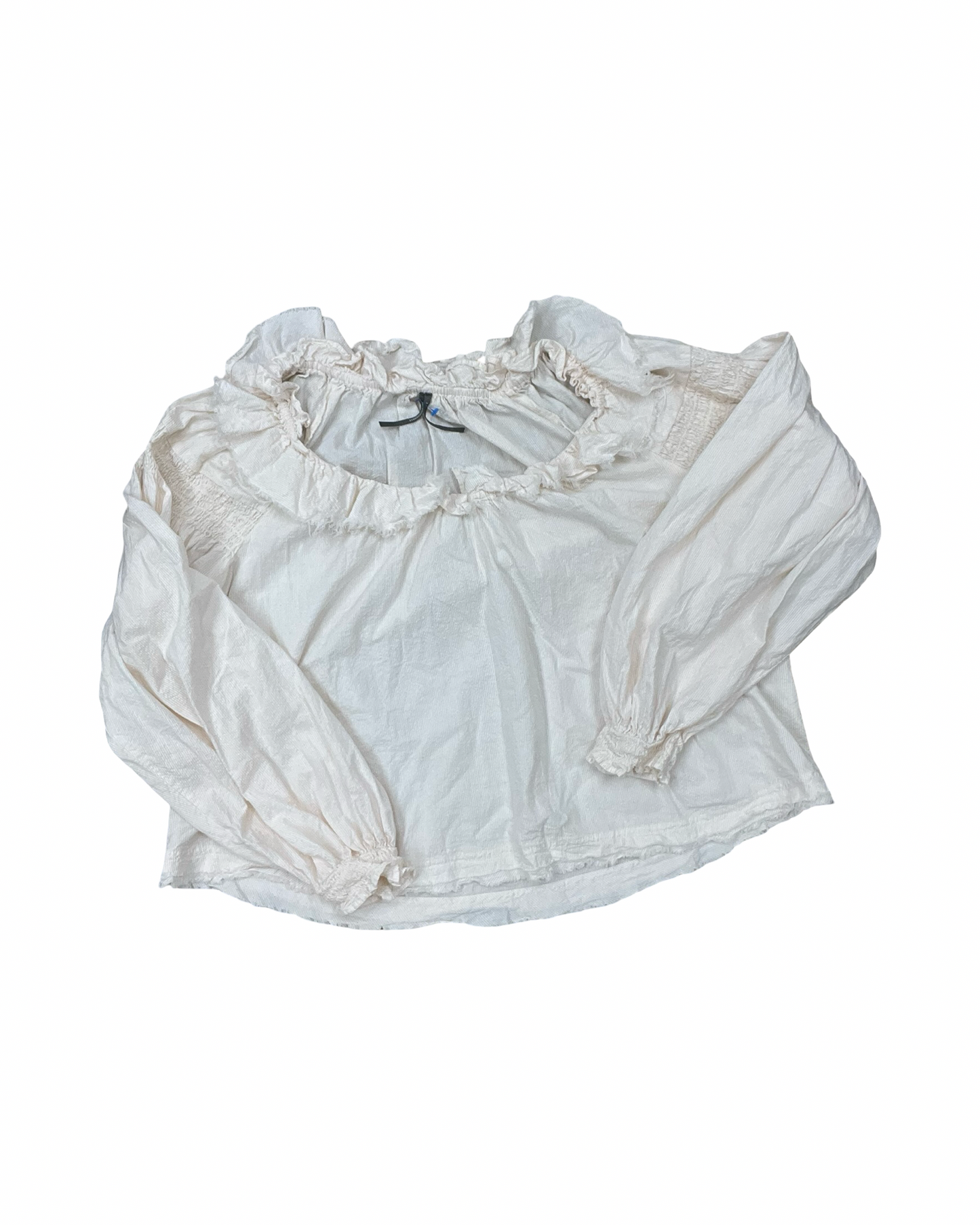 Top Ls By Anthropologie In Cream, Size:L