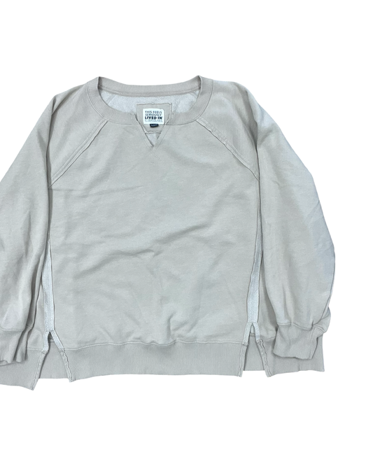 Sweatshirt Crewneck By American Eagle In Tan, Size:Xl