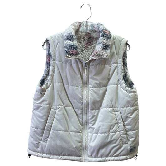 Vest Puffer & Quilted By Free Country In Cream, Size:M