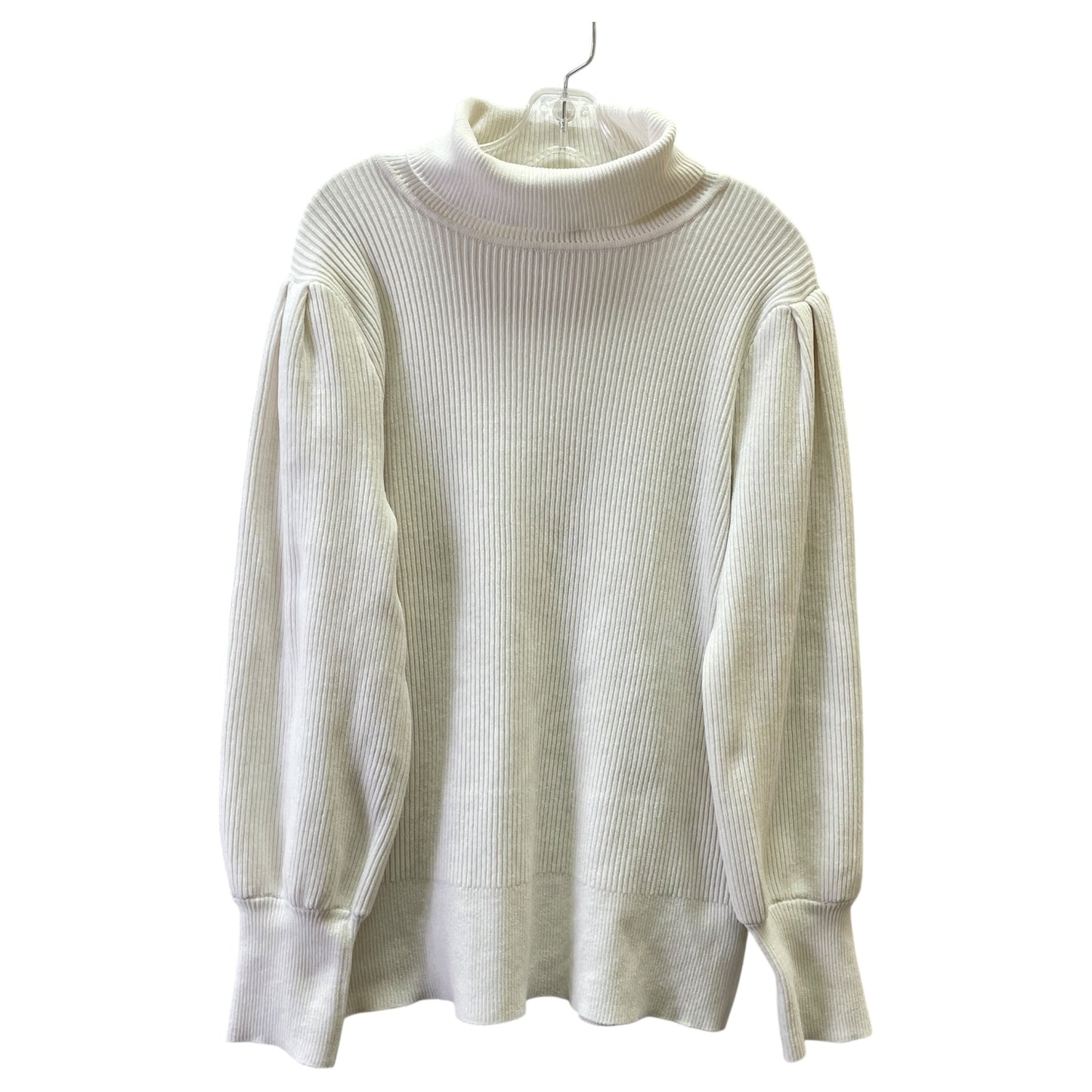 Sweater By Dkny In White, Size:Xl