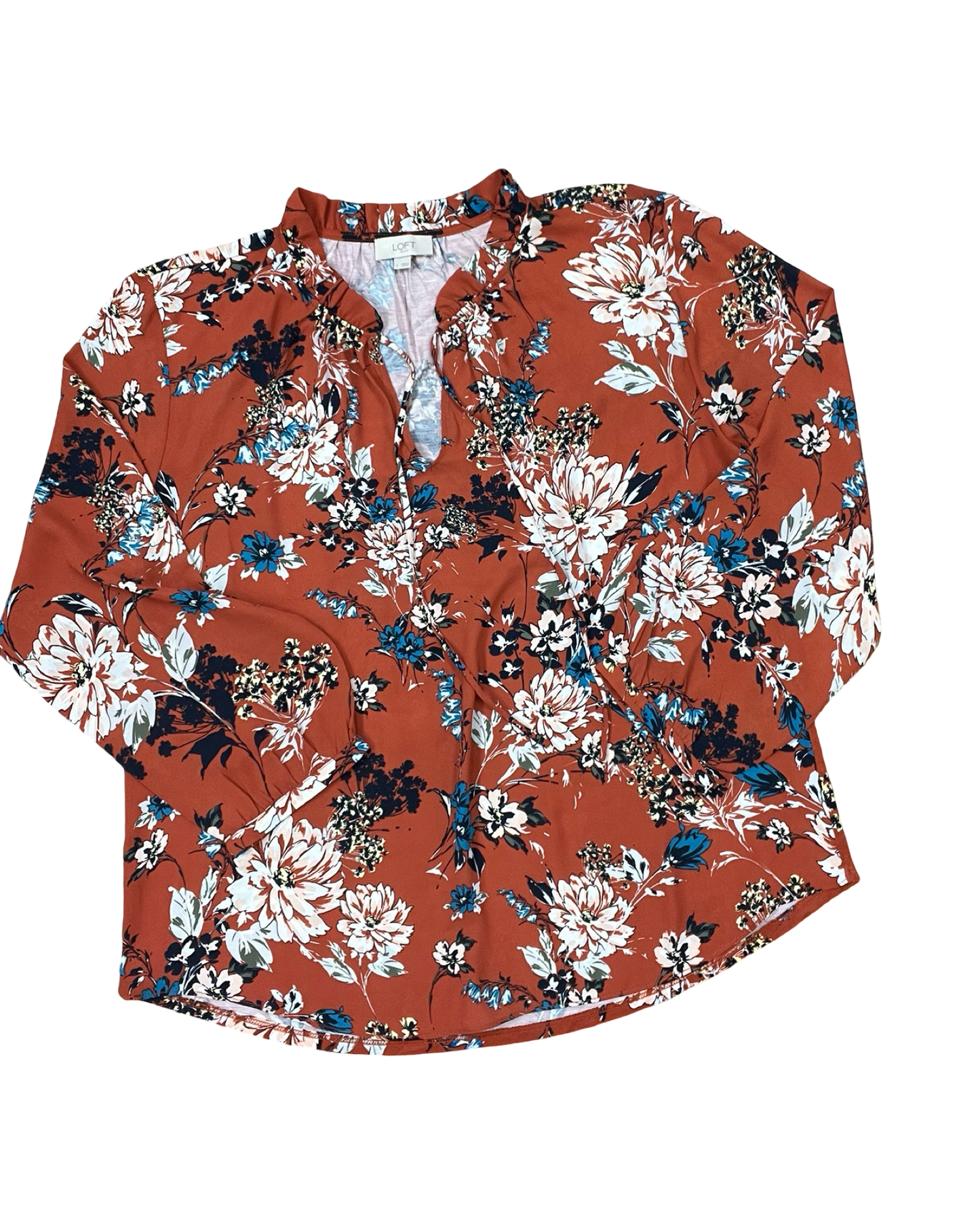 Top Ls By Loft In Orange, Size:L