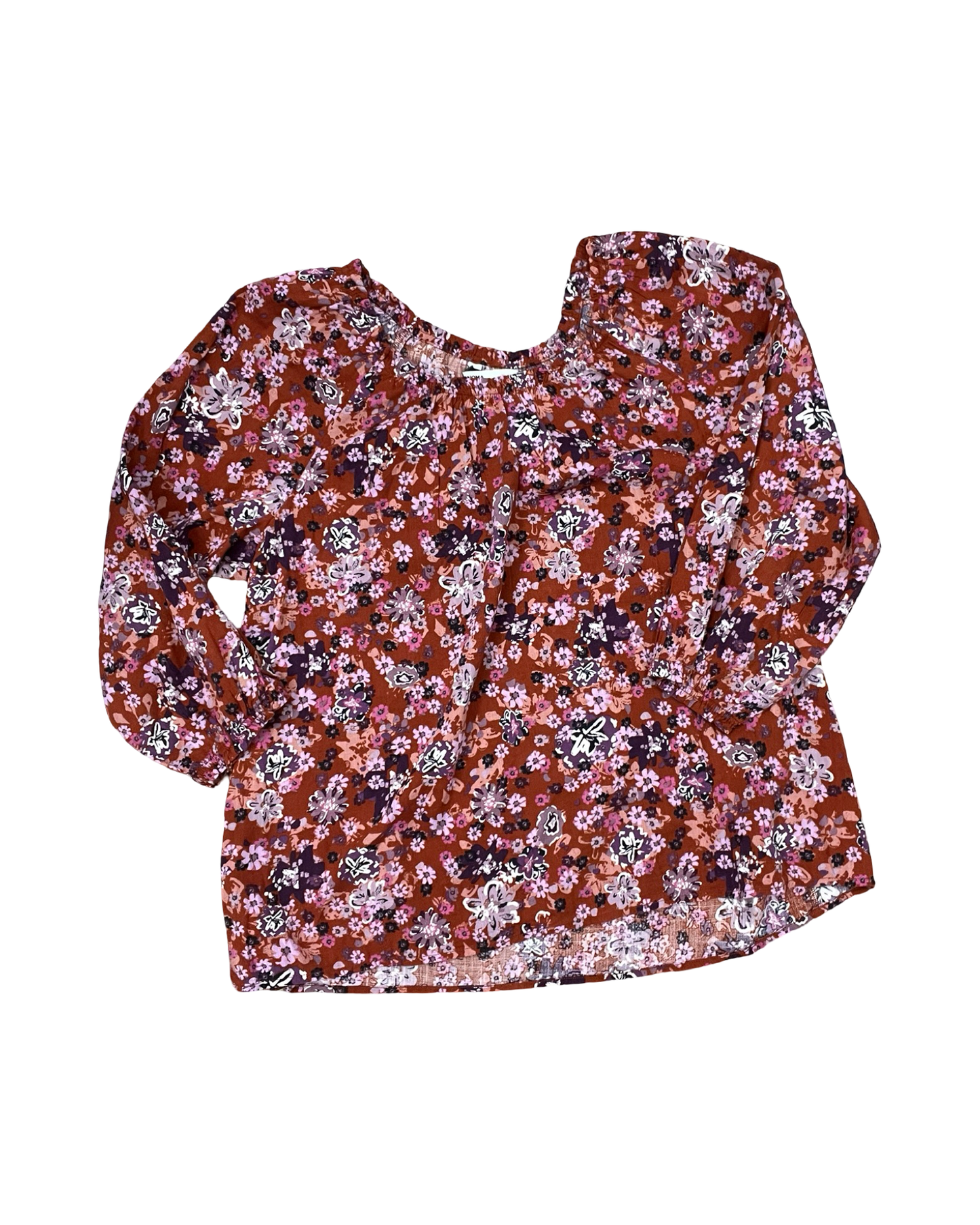 Top Ls By Sonoma In Orange & Purple, Size:Xl