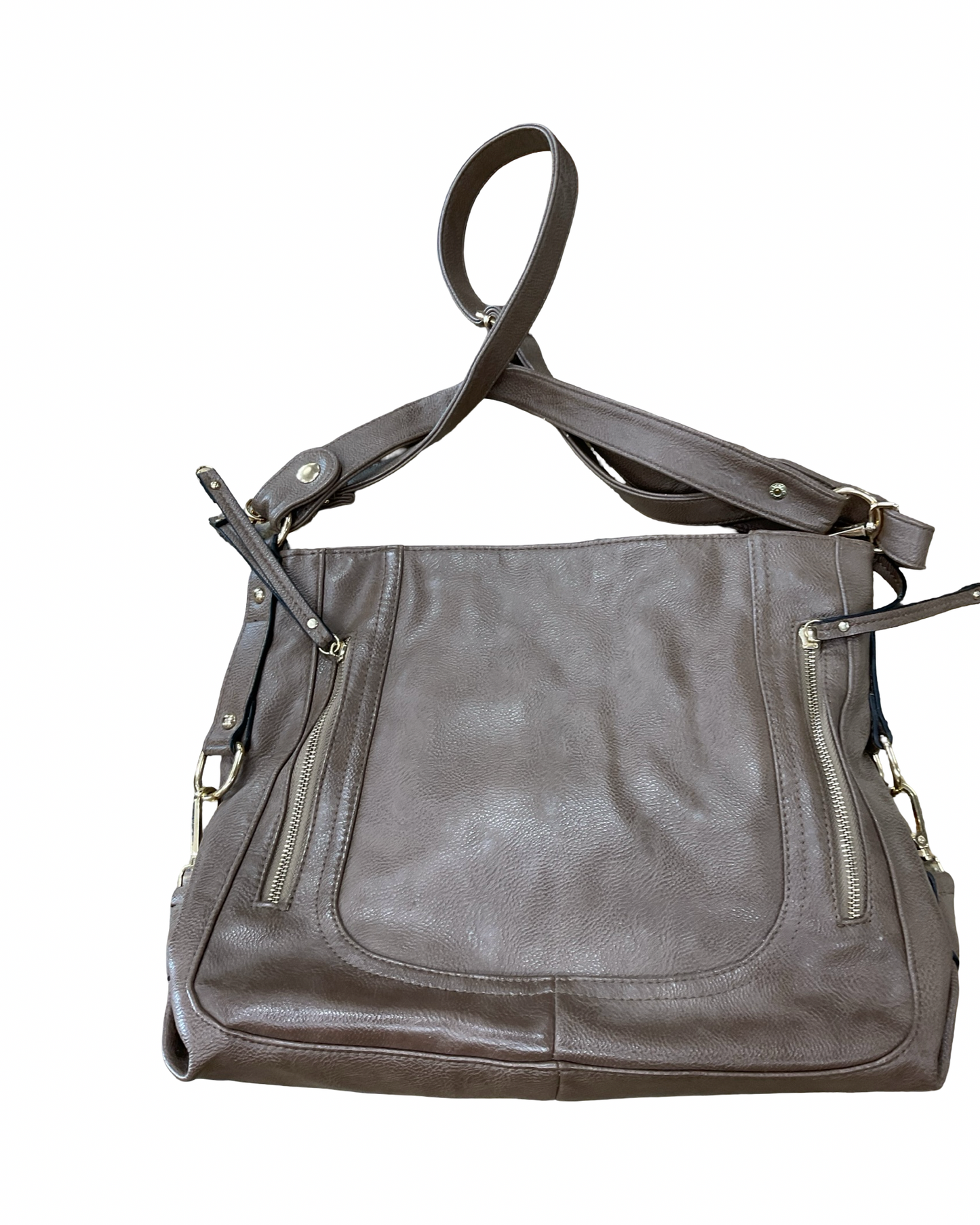Crossbody By Clothes Mentor In Brown, Size:Large