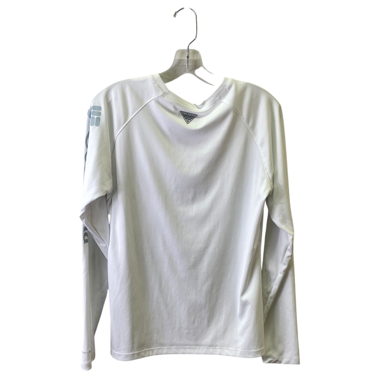 Athletic Top Ls Crewneck By Columbia In White, Size:L