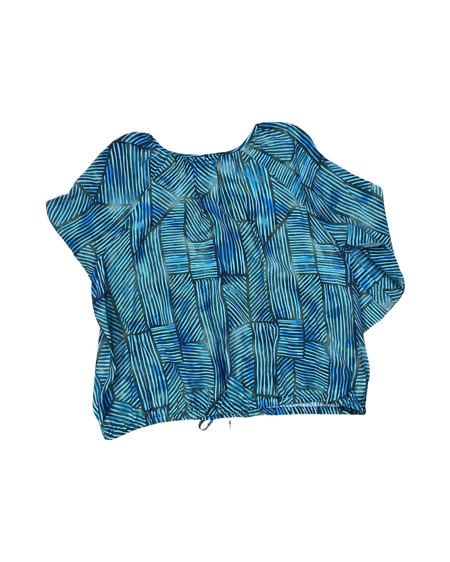 Top Ls By Time And Tru In Blue & Green, Size:Xl