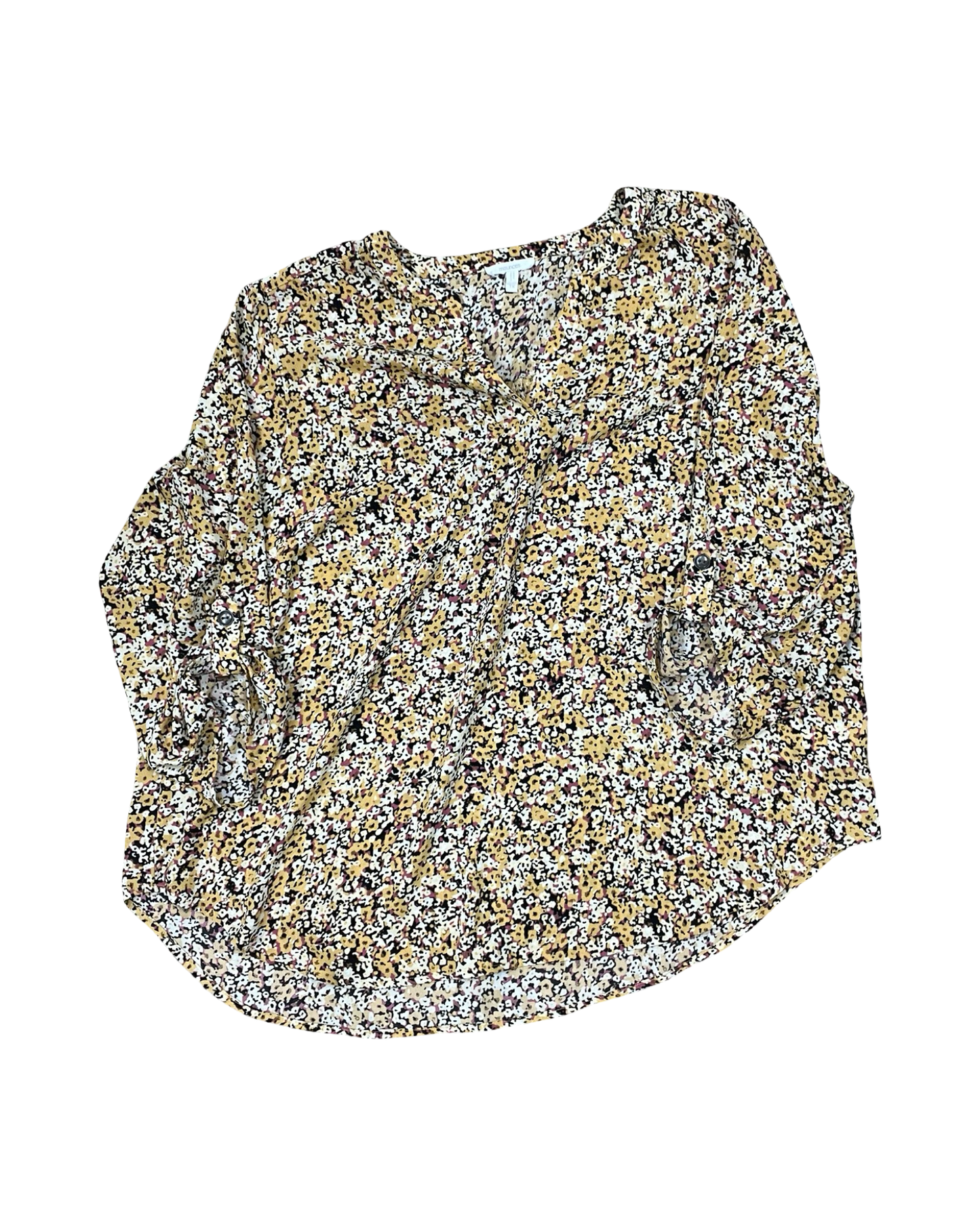 Top Ls By Maurices In Yellow, Size:1X