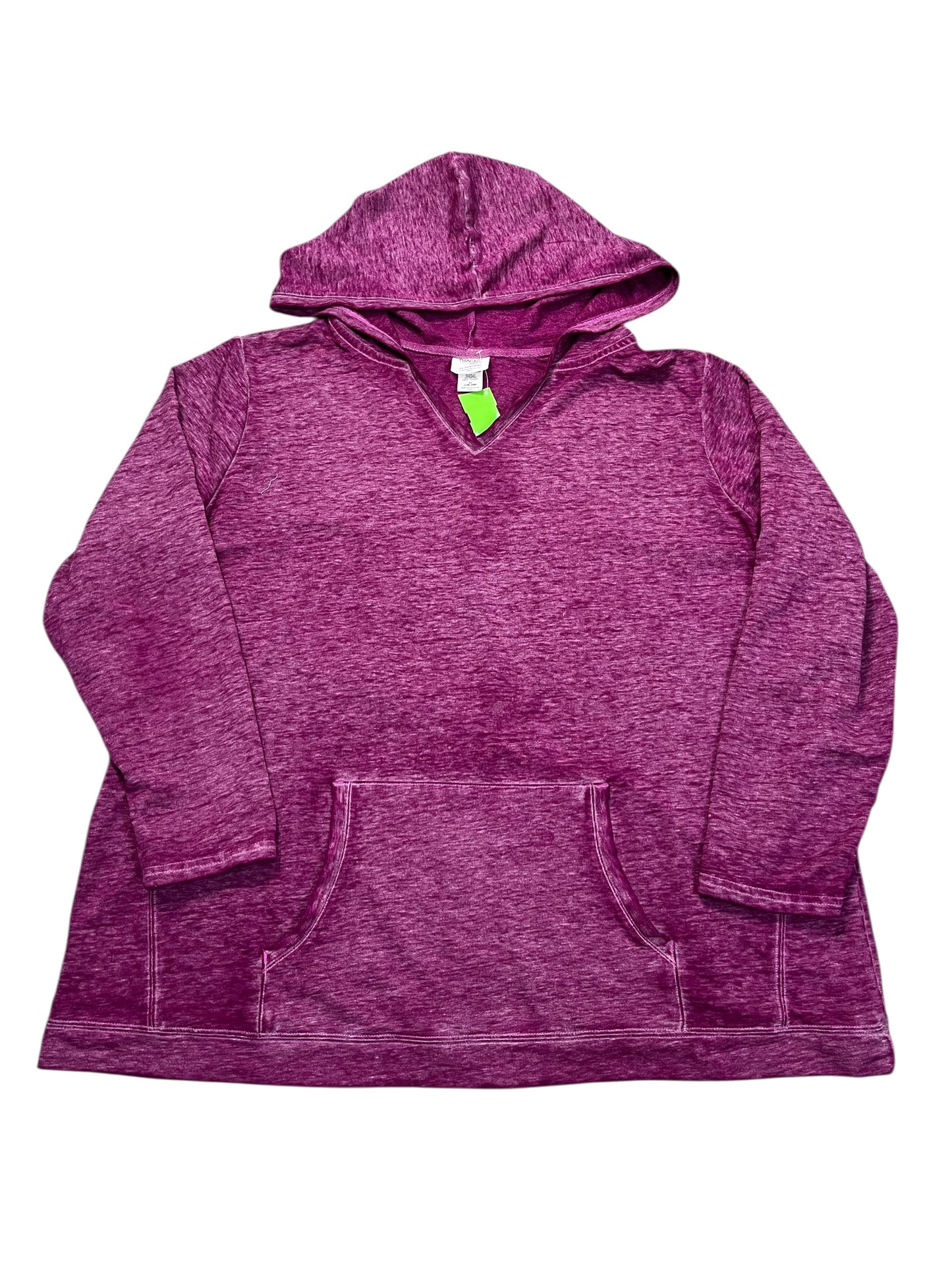 Athletic Top Ls Hoodie By Danskin In Purple, Size:3X
