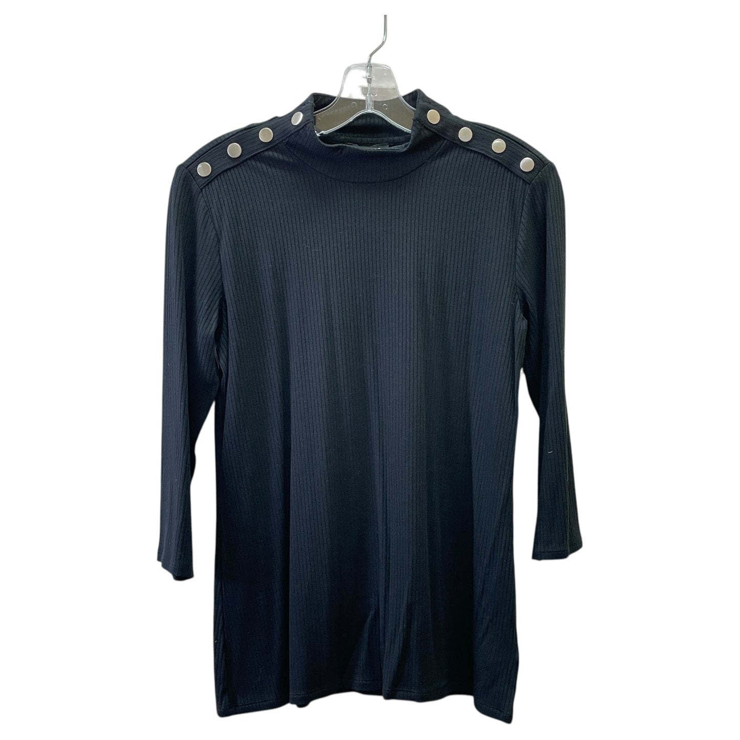 Top 3/4 Sleeve By Express In Black, Size:L
