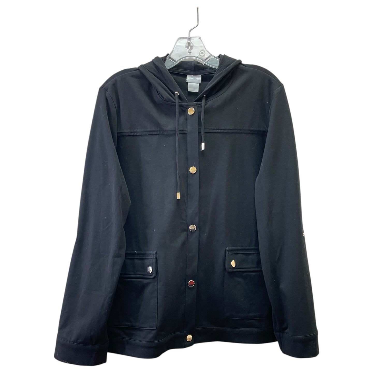 Jacket Other By Chicos In Black, Size:L