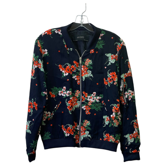 JACKET OTHER by ZARA BASIC In BLUE & ORANGE, Size: L