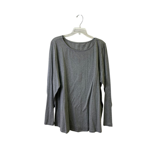 Top Ls Basic By Sejour In Grey, Size:3X