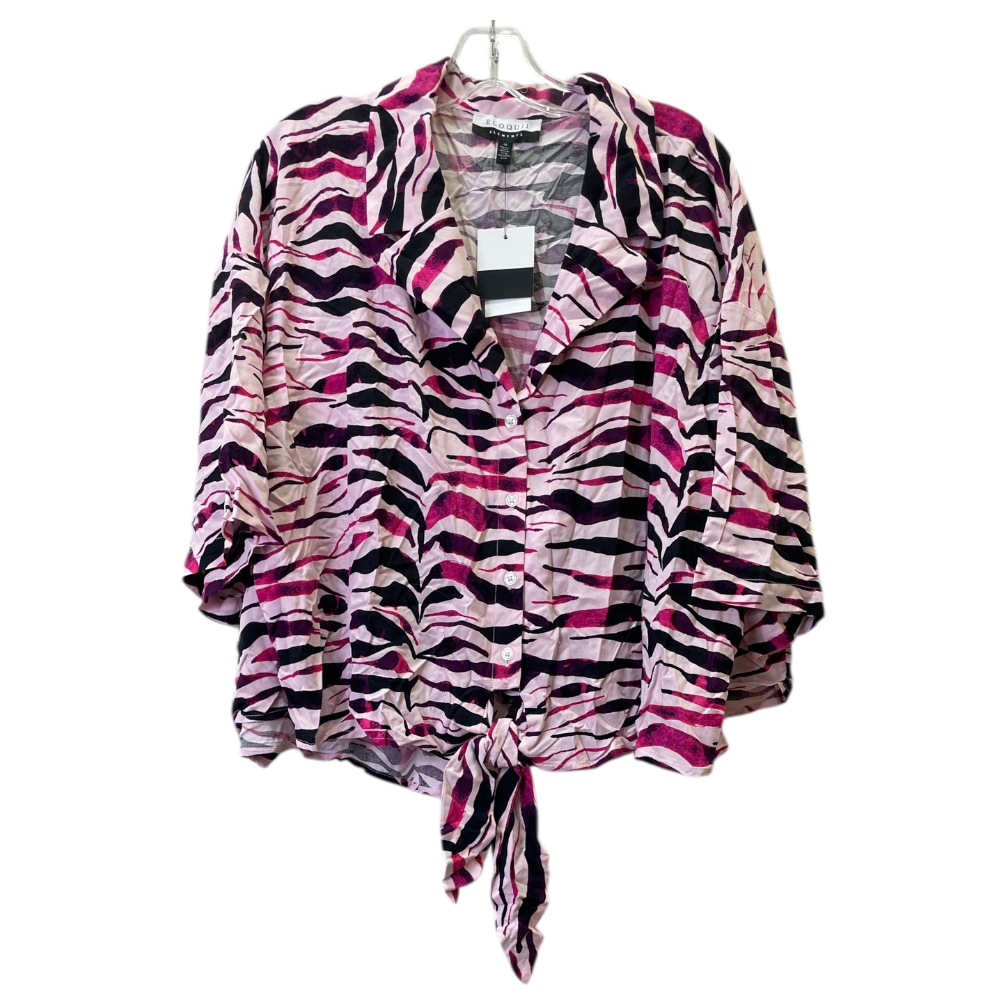 Shorts Set By Eloquii In Pink, Size:20