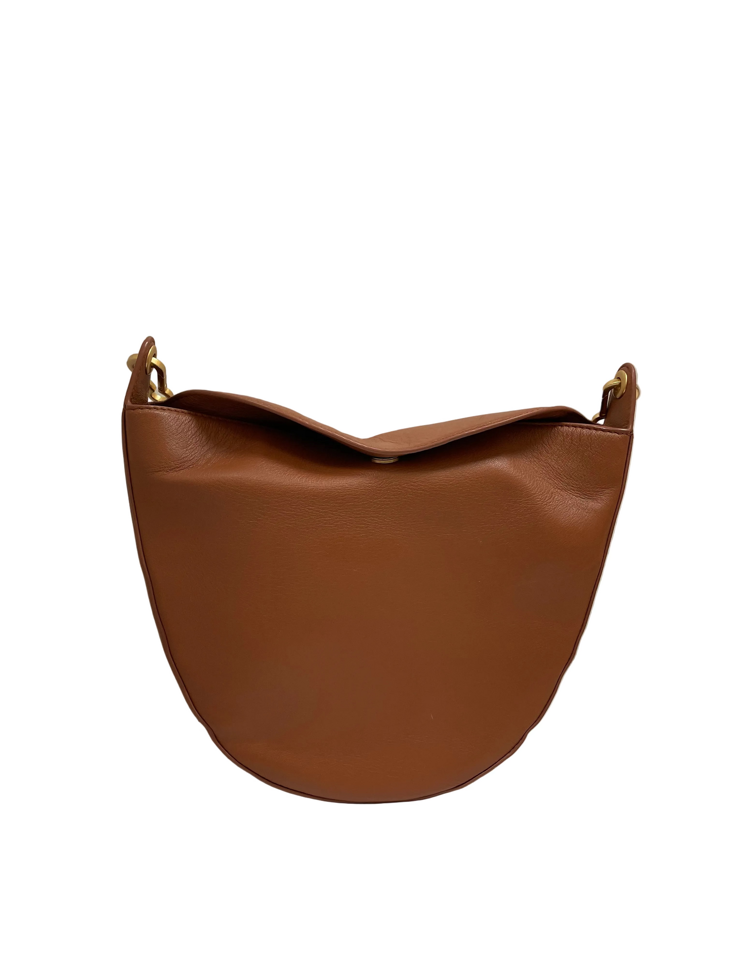 Handbag Leather By Vince Camuto In Brown, Size:Medium