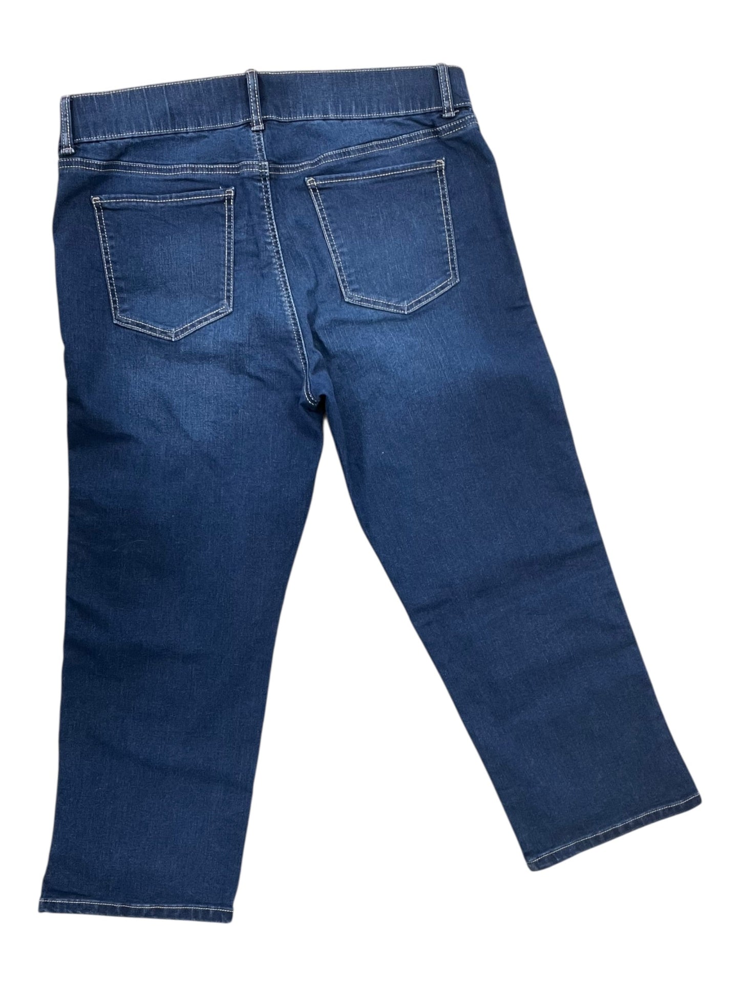 Jeans Cropped By Gloria Vanderbilt In Blue Denim, Size:14