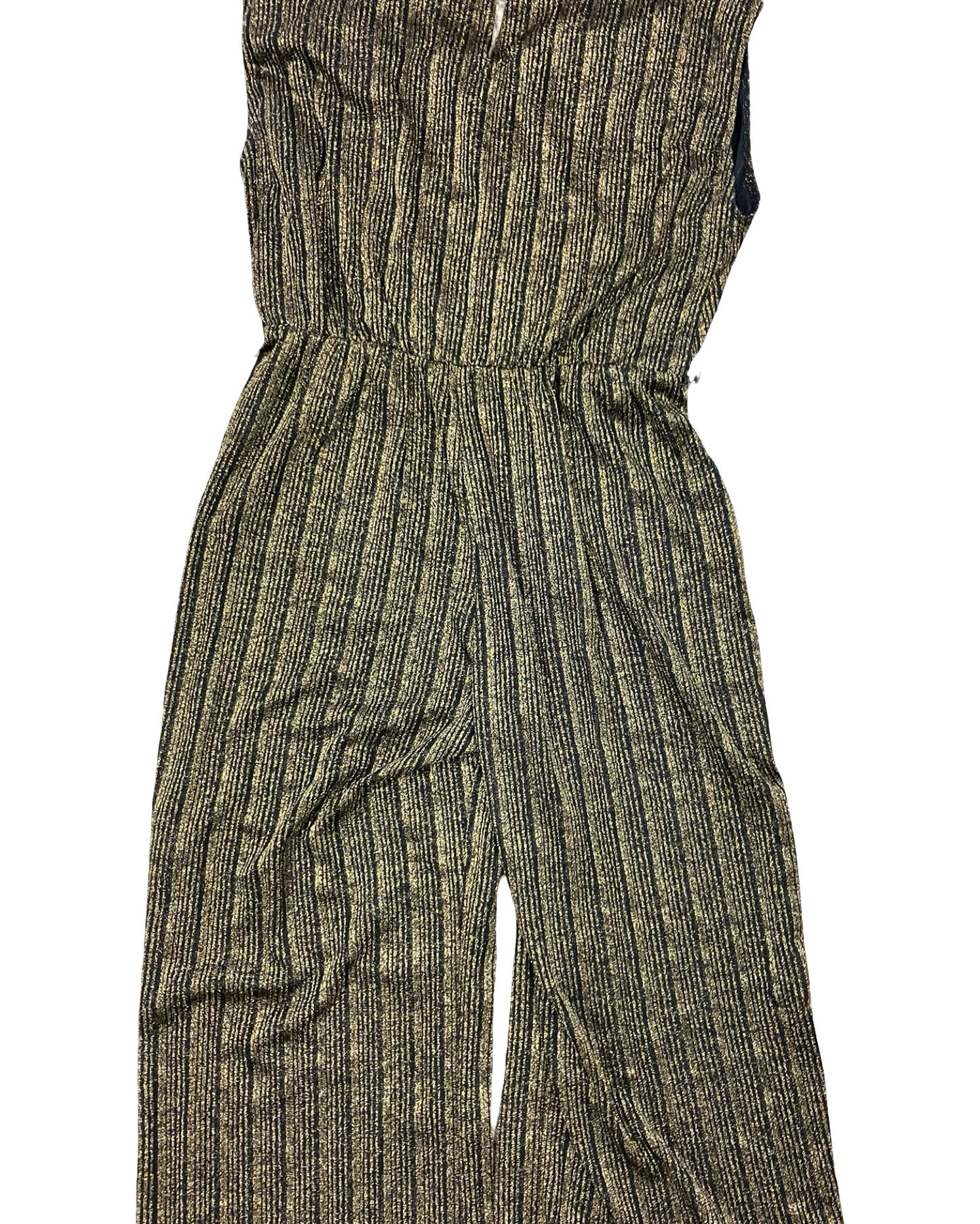 Jumpsuit By Luxology In Black & Gold, Size:L