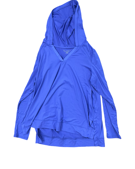 Athletic Top Ls Hoodie By Livi Active In Purple, Size:Xl
