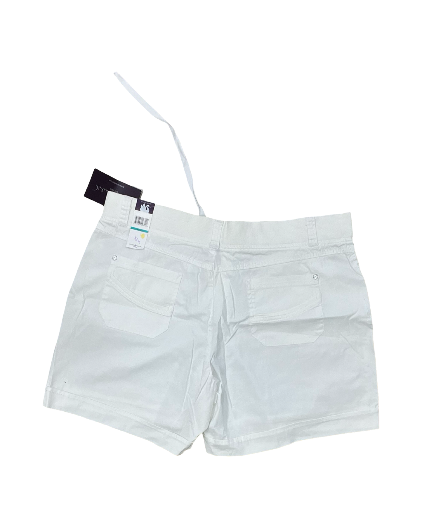 Shorts By Gloria Vanderbilt In White, Size:16