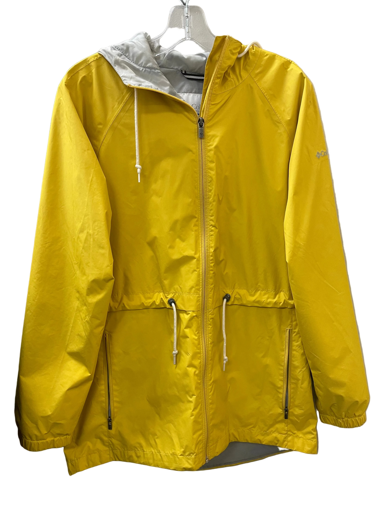 Jacket Windbreaker By Columbia In Yellow, Size:M