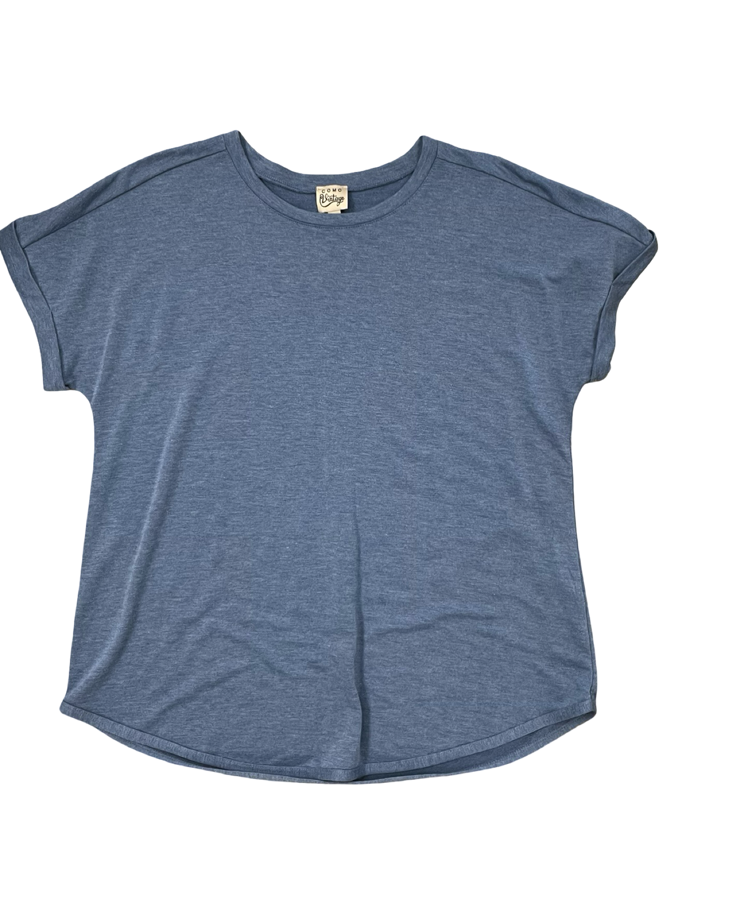 Top Ss By Como Vintage In Blue, Size:L