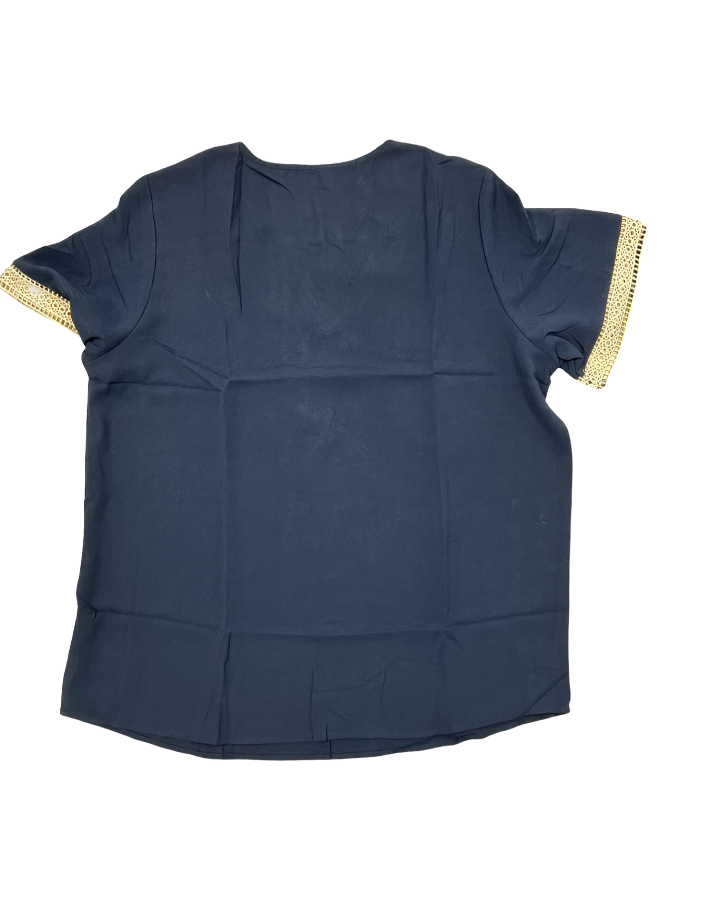 Top Ss By Clothes Mentor In Navy, Size:Xl