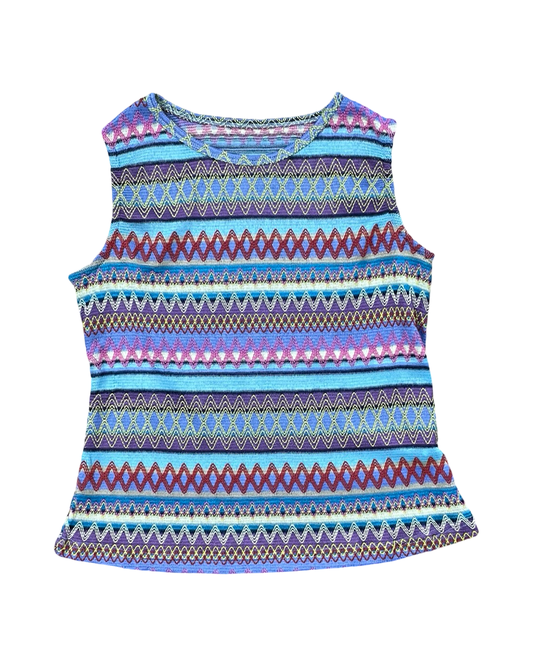 Top Sleeveless By Clothes Mentor In Multi, Size:M