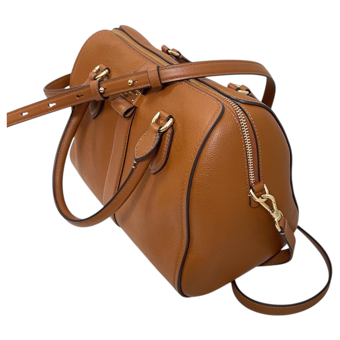 Crossbody Designer By Kate Spade In Brown & Gold, Size:Medium