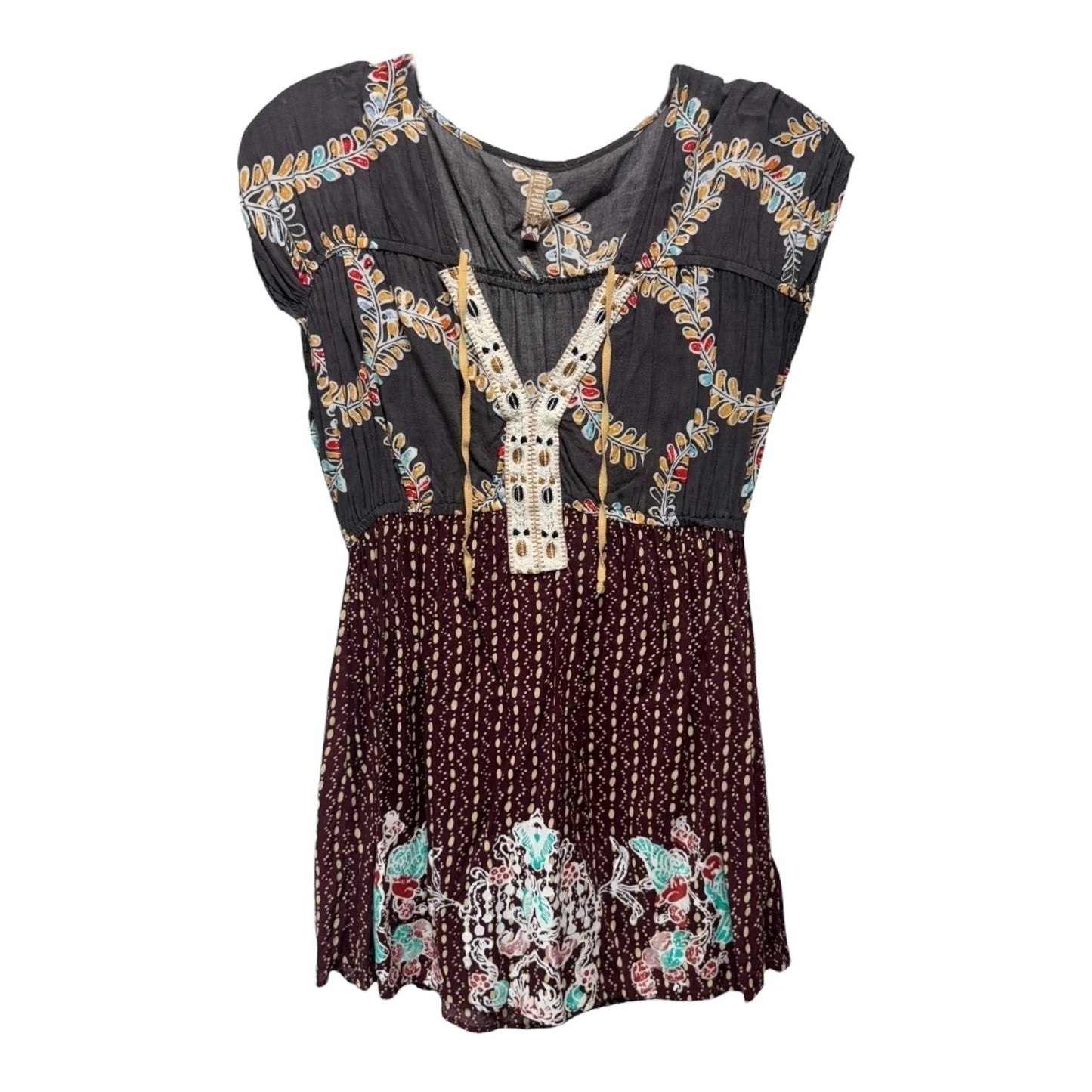 Tunic Top Sleeveless By Free People In Multi-colored, Size: S