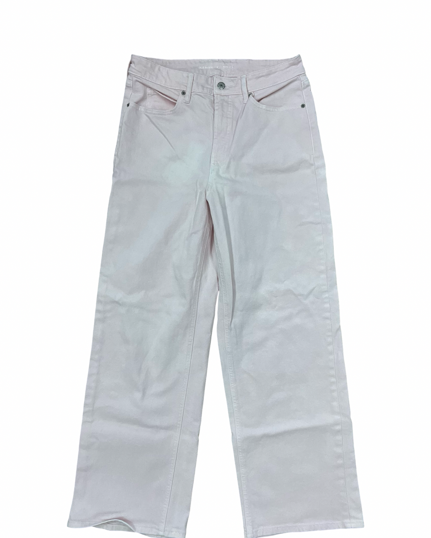 Jeans Wide Leg By Old Navy In Pink Denim, Size:10