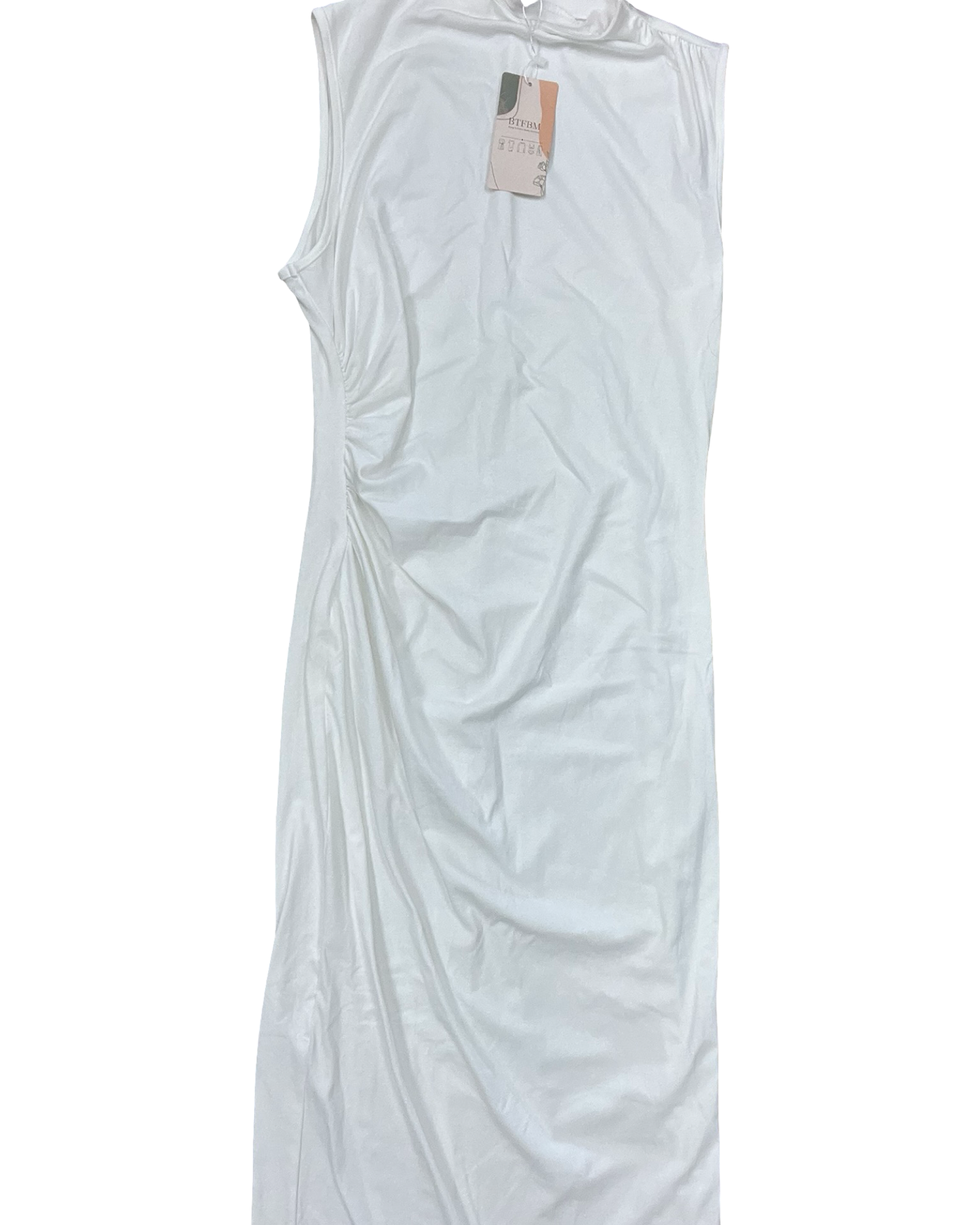 Dress Casual Maxi By Btfbm In White, Size:L