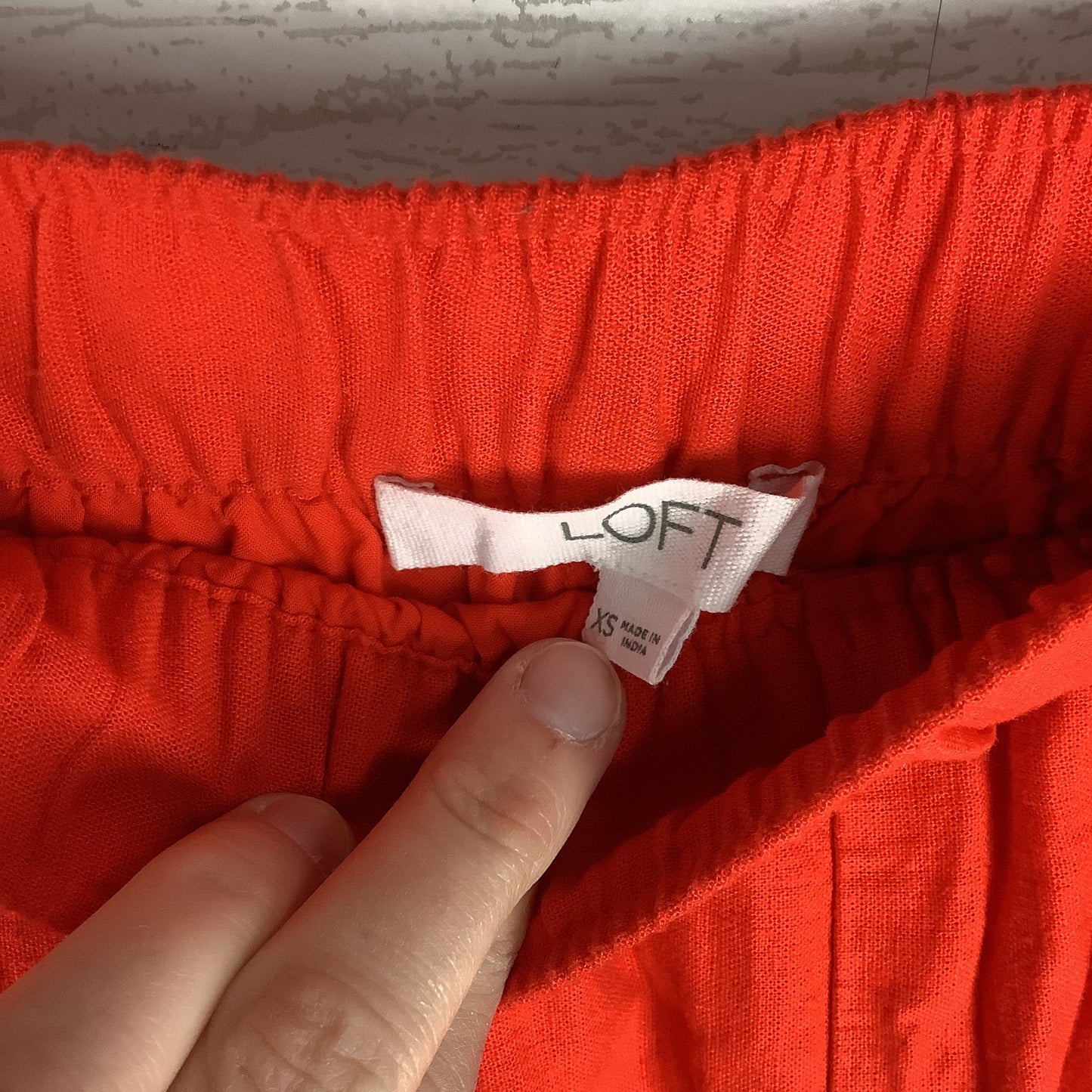 Shorts Set By Loft In Red, Size: Xs/XS Petite