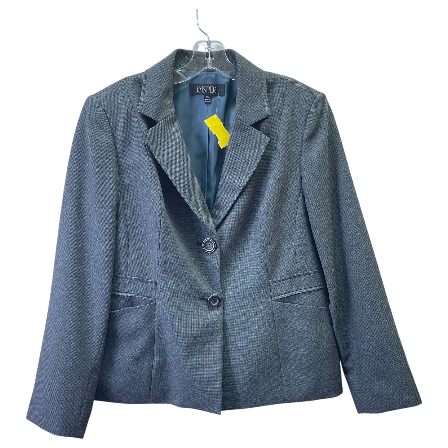 Pants Suit 2Pc By Kasper In Grey, Size:14