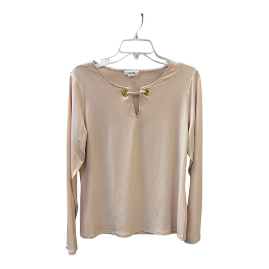 Top Ls By Calvin Klein In Pink, Size:L