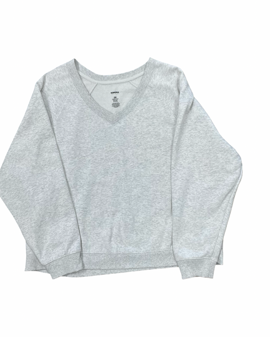 Sweatshirt Crewneck By Sonoma In Grey & White, Size:Xl