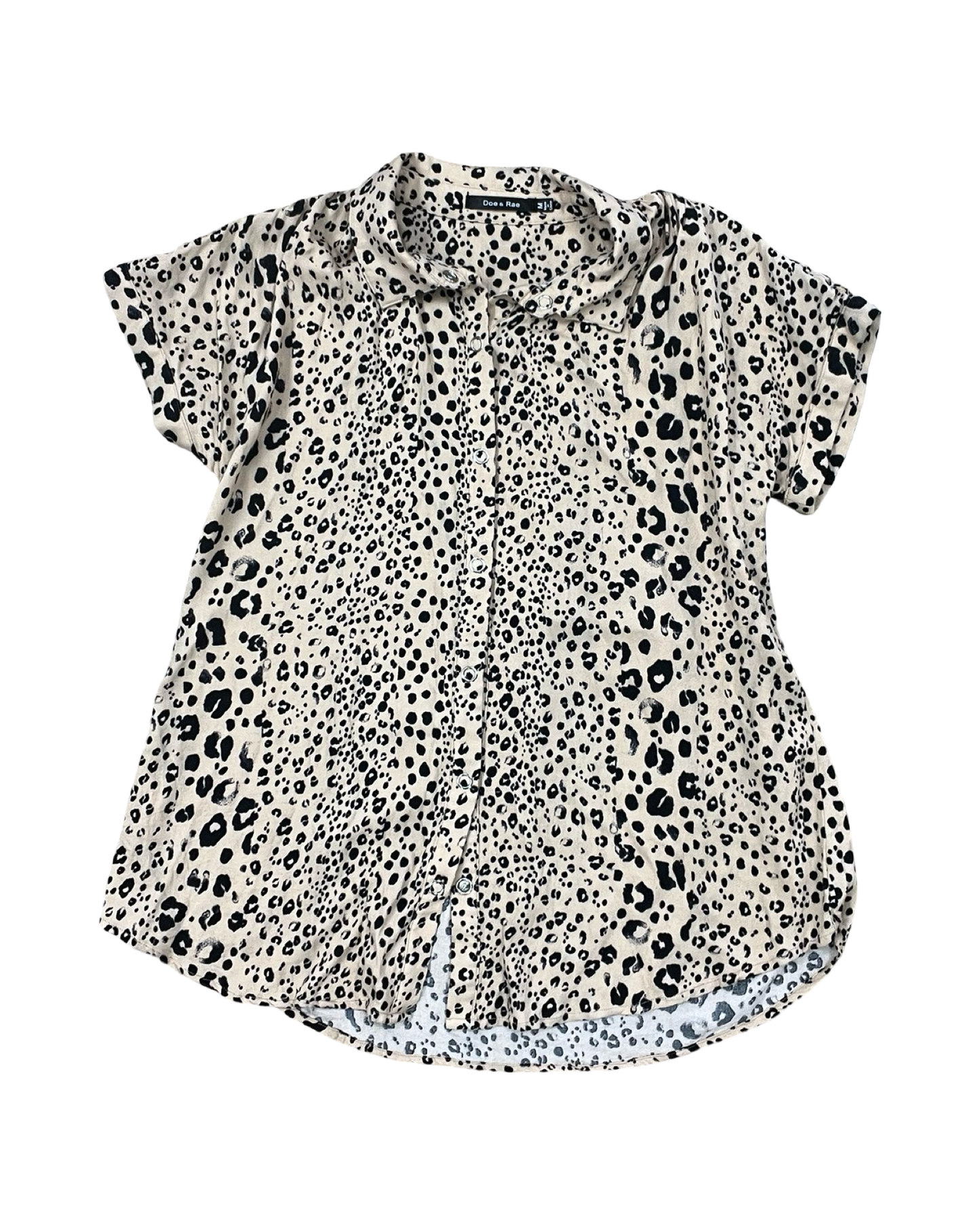 Blouse Ss By Doe & Rae In Tan, Size:M