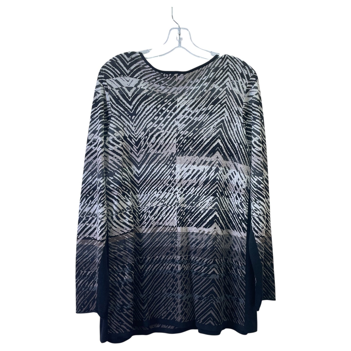 Sweater By Nic + Zoe In Black, Size:1X