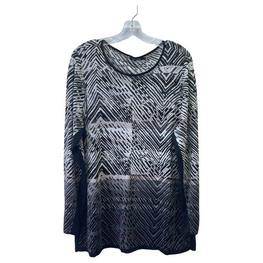 Sweater By Nic + Zoe In Black, Size:1X